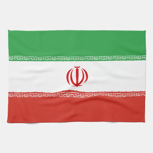 Iran flag tea towel (Horizontal)
