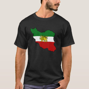 Iran Flag With Lion Iranian T-Shirt