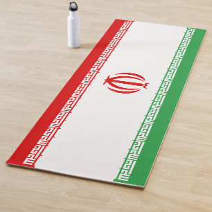 Iran Flag Yoga Mat