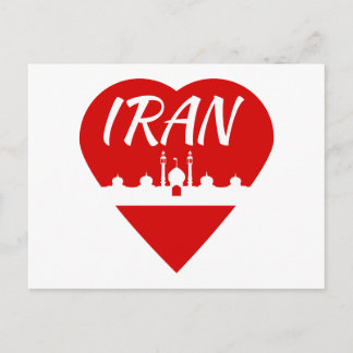 Iran Heart Postcard