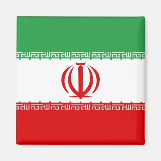Iran High quality Flag Magnet (Front)
