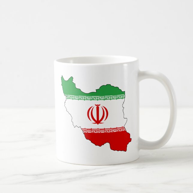 Iran IR , Flag, Coat of arms جمهوری اسلامی ایران Coffee Mug (Right)