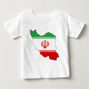 Iran IR , Flag, Coat of arms جمهوری اسلا Baby T-Shirt
