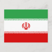 Iran (Iranian) Flag Postcard
