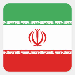 Iran (Iranian) Flag Square Sticker
