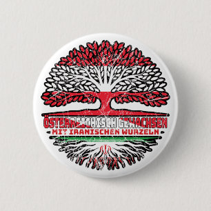 Iran Iranisch Österreichisch Österreich Baum 6 Cm Round Badge