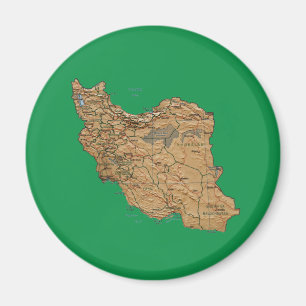 Iran Map Magnet