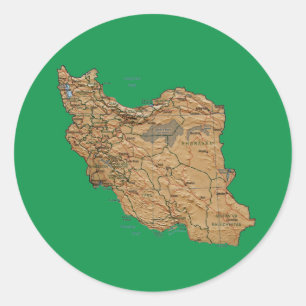 Iran Map Sticker