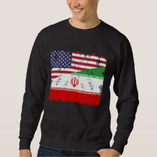 Iran Pride Iranian American Flag Roots Heritage Sweatshirt