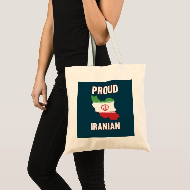 Iran Proud Iranian Flag Map Pride Tote Bag (Front (Product))