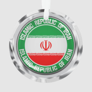 Iran Round Emblem Ornament