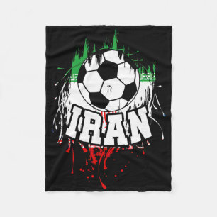 Iran Soccer Iranian Footbyll Persian Futbol  Fleece Blanket