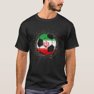 Iran Soccer Team National Flag Football Jersey Ira T-Shirt