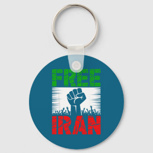 Iran Symbol Flag Heartbeat Freedom Key Ring