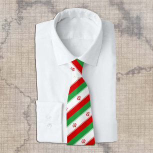 Iran Ties, fashion Iranian Flag, business Tie