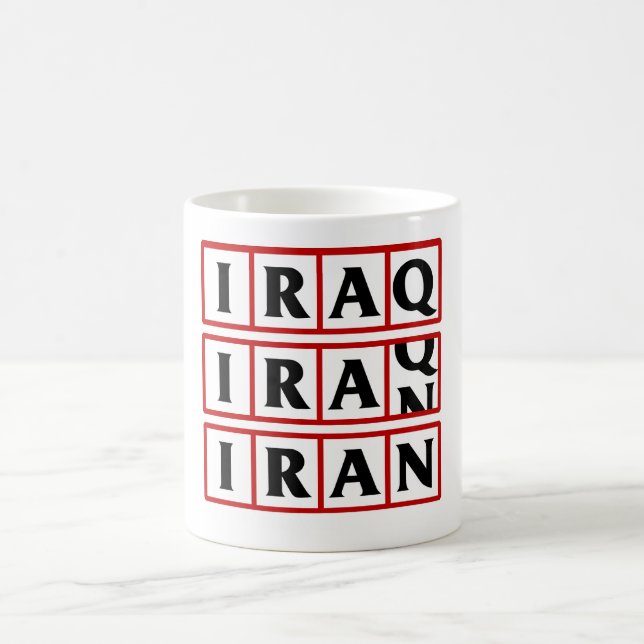 Iran to Iraq Coffee Mug (Center)