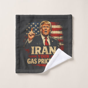 Iran Your Gas Price Up Wash Cloth