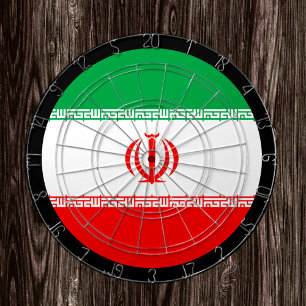 Iranian Flag Dartboard & Iran / game board