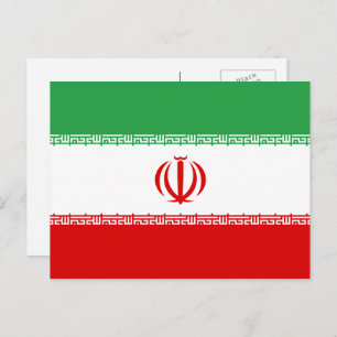 Iranian Flag, Flag of Iran Postcard