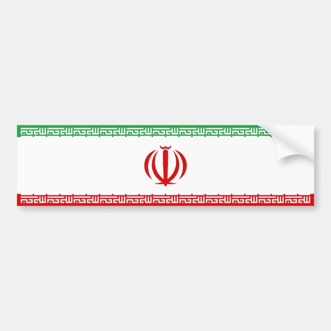 Iranian Flag (Iran) (Persian) Bumper Sticker (Front)