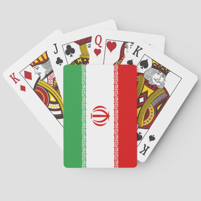 Iranian Flag (Iran) (Persian) Playing Cards (Back)