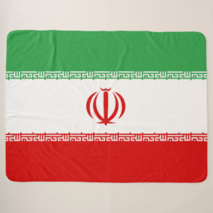 Iranian Flag (Iran) (Persian) Sherpa Blanket