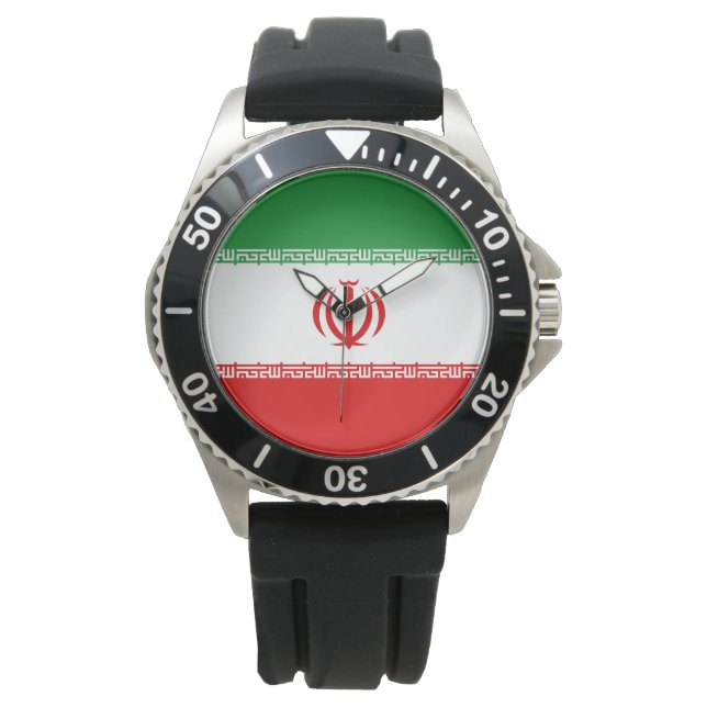 Iranian Flag (Iran) (Persian) Watch (Front)