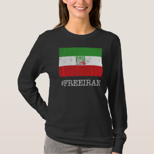Iranian Flag Women Life Freedom in Farsi Iranian P T-Shirt
