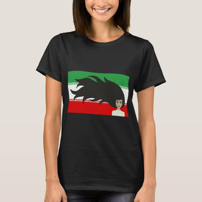 Iranian women anti hijab protest T-Shirt (Front)