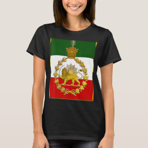 Iran's flag golden lion Pahalvi Shir va Khorshiyd T-Shirt