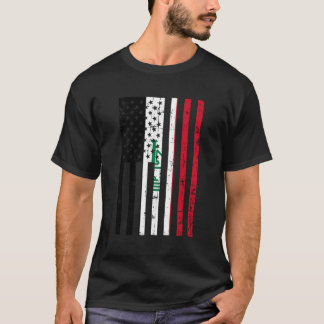 Iraq American Flag For New Us Citizen Gift T-Shirt