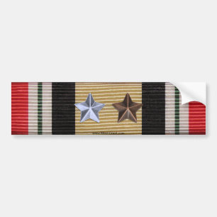 Iraq Campaign Medal Ribbon 6 Battle Stars Sticker