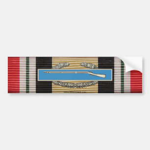 Iraq Campaign Medal Ribbon & CIB Sticker