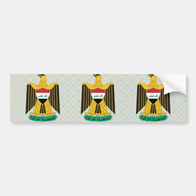 Iraq Coat of Arms detail Bumper Sticker (Front)