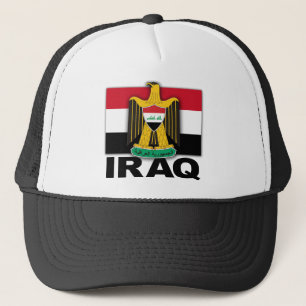 Iraq Coat of Arms Flag Trucker Hat