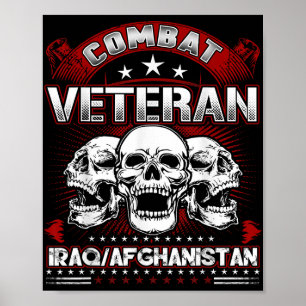 Iraq Combat Veteran Shirt  Poster