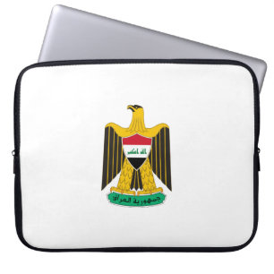 Iraq country coat arms symbol emblem flag eagle laptop sleeve