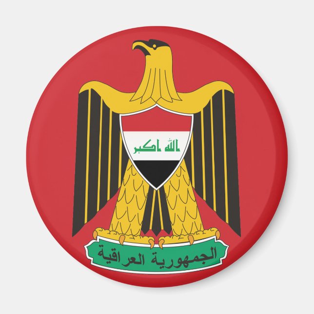 iraq emblem magnet (Front)