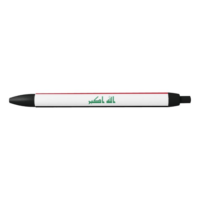 Iraq Flag Black Ink Pen (Front)