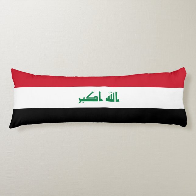 Iraq Flag Body Cushion (Front)