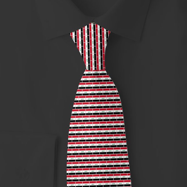 Iraq Flag Brick Pattern Tie (Creator Uploaded)