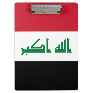 Iraq flag clipboard