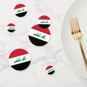 Iraq flag confetti