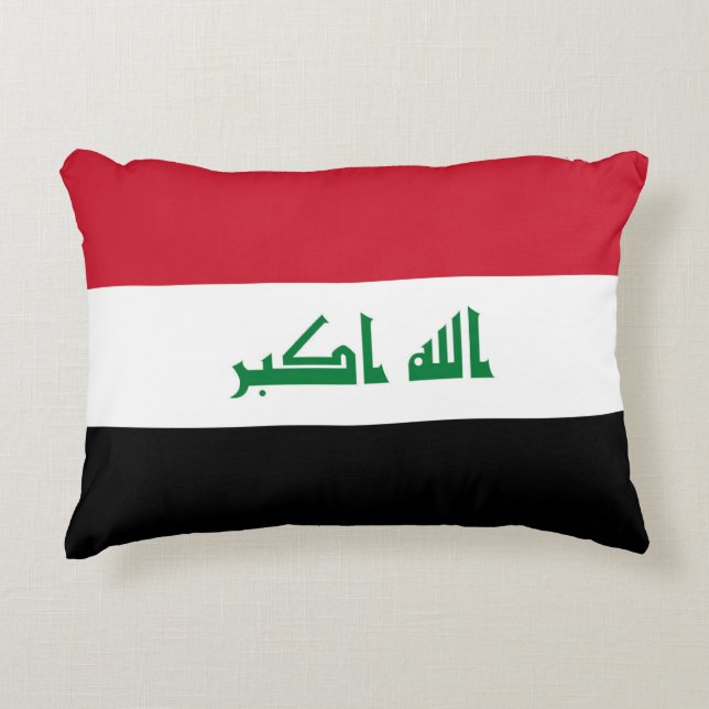 Iraq flag decorative cushion (Front)