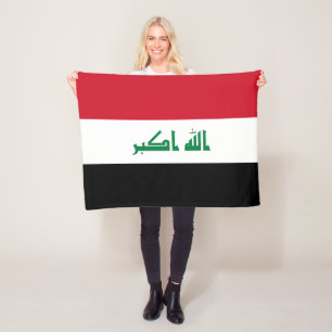 Iraq Flag Fleece Blanket