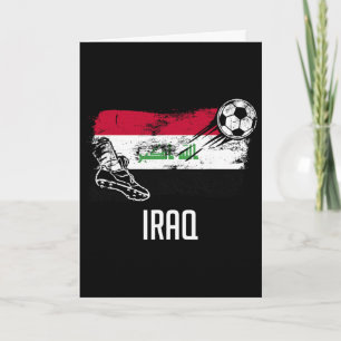Iraq Flag Jersey Iraqi Soccer Team Iraqi Card