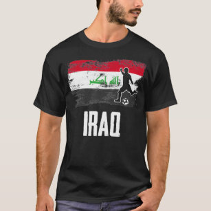 Iraq Flag Jersey Iraqi Soccer Team Iraqi funny 100 T-Shirt