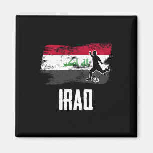 Iraq Flag Jersey Iraqi Soccer Team Iraqi Magnet