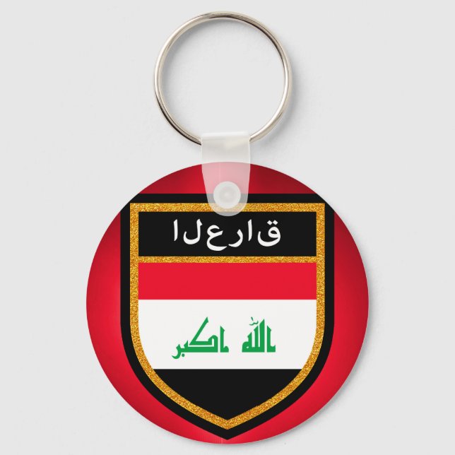 Iraq Flag Key Ring (Front)
