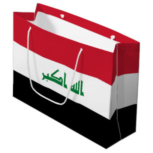 Iraq flag large gift bag
